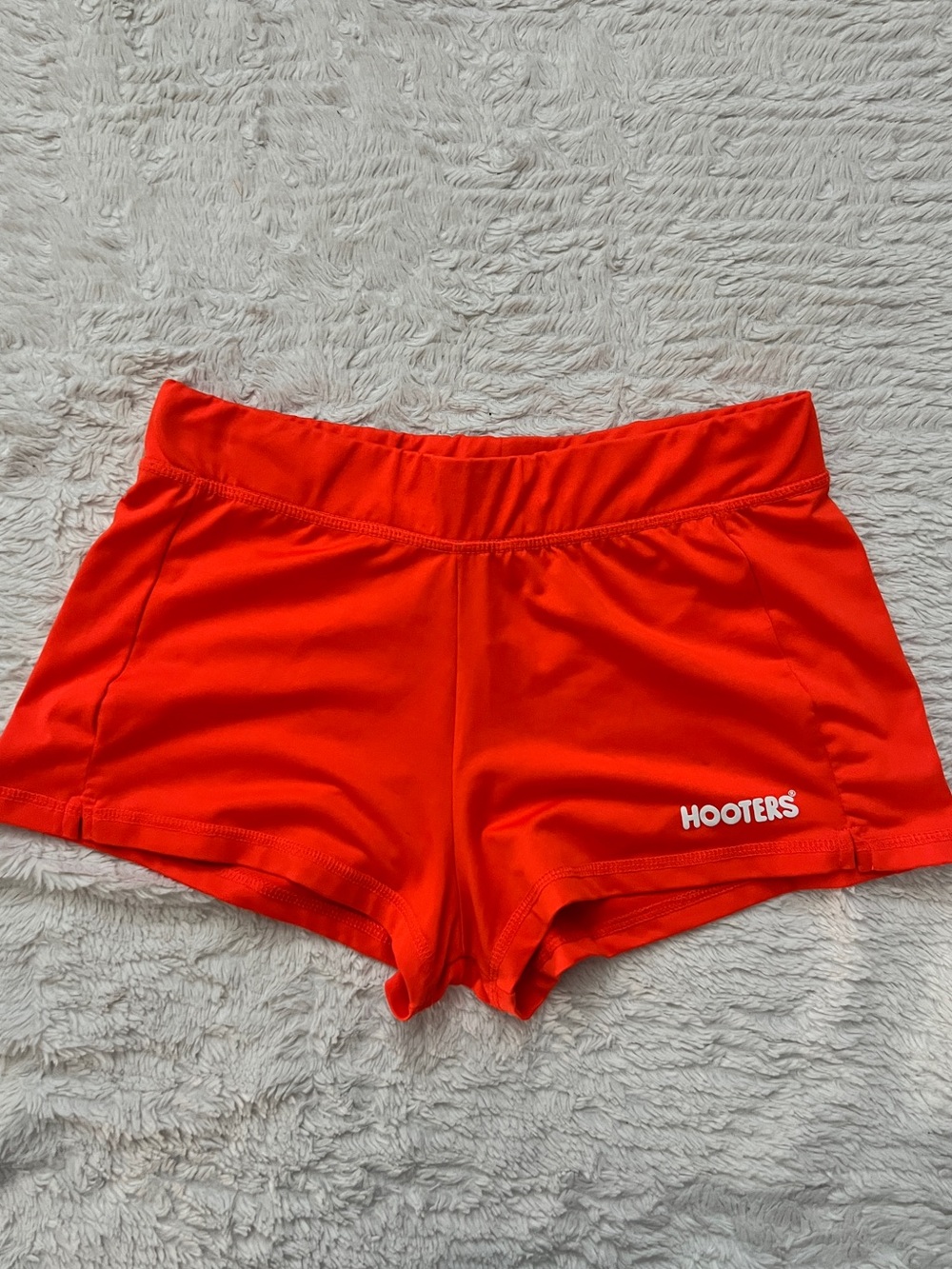 Vintage Hooters Official Uniform Orange Dolphin Shorts Server Girl Retro